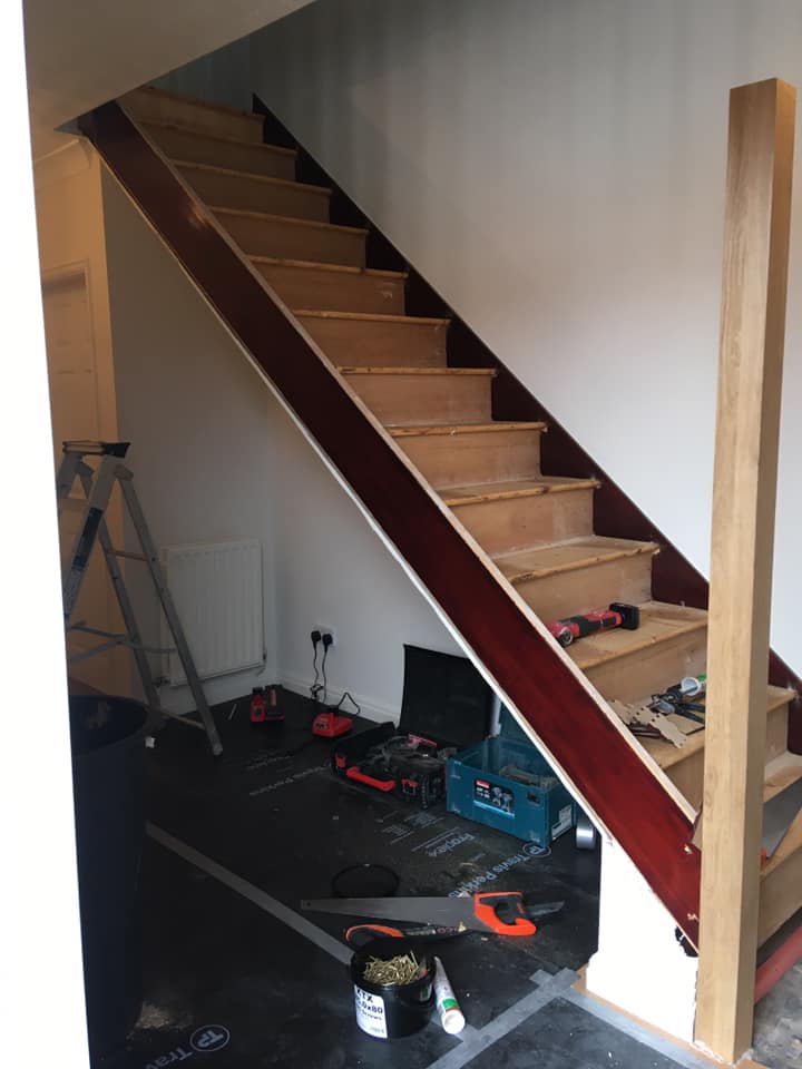 Staircase refurbishment in Kirkham